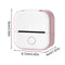 T02 Portable Mini Wireless Thermal Pocket Printer Self-Adhesive Stickers Use for DIY