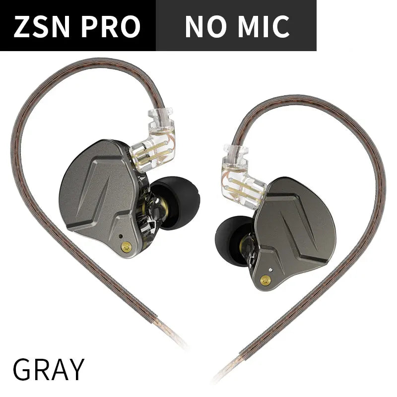 ZSN PRO 1BA+1DD Hybrid Technology HIFI Metal in Ear Earphones Bass Earbud Sport Noise Cancelling Headset ZS10 PRO ZST AS10