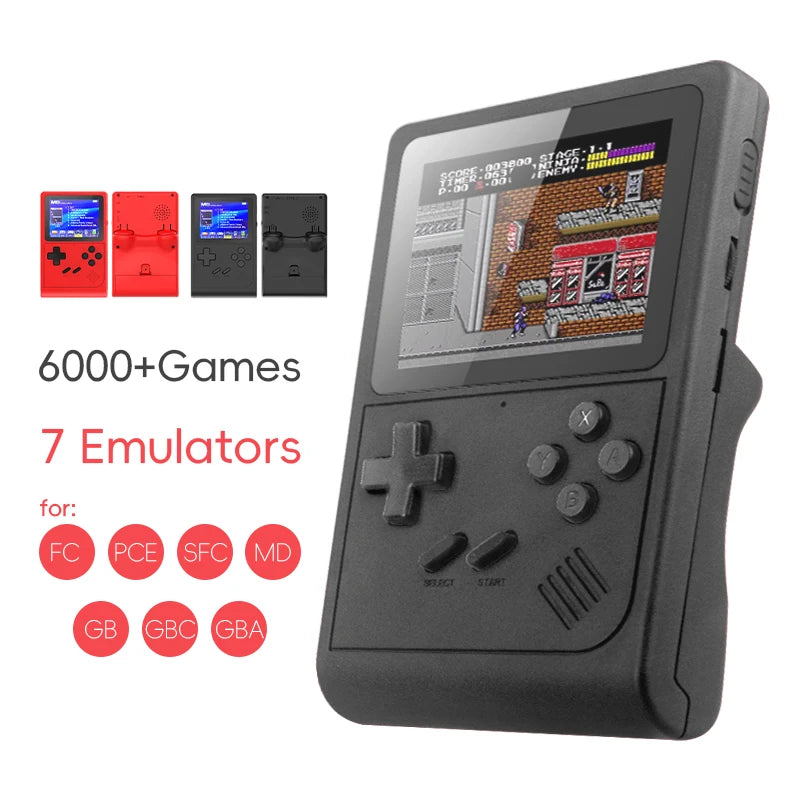 Handheld Game Console Portable Retro Mini Video Game for NES/SNES/GBA Emulators Consoles for Gameboy Player GB300 Kid Gift