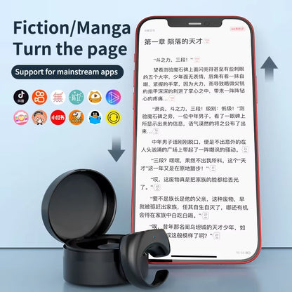 For Tiktok Fingertip Remote Control Ring Bluetooth Novels Comics Turn Page Music App Controller Selfie Camera Shutter for Iphone